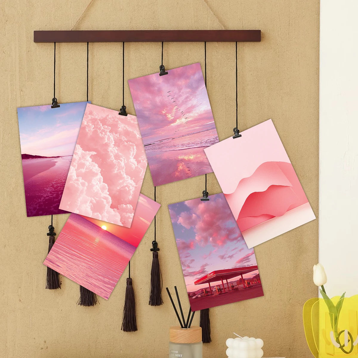 ✨Pink Aesthetic Wall Collage Set (50 Pieces) ✨
