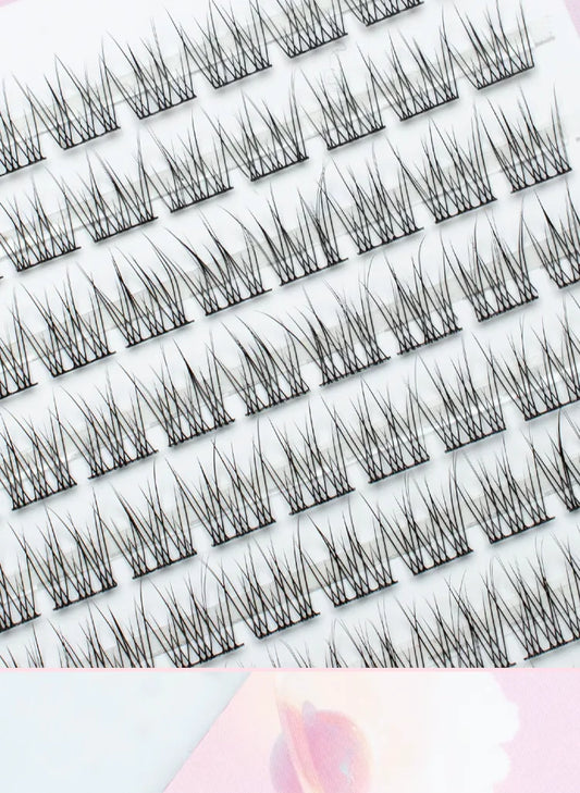 10 Rows Mixed Length Large Cluster Lashes