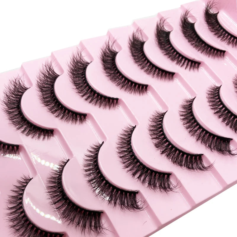 ✨ Cat Eye False Eyelashes (10 Pairs Set) ✨