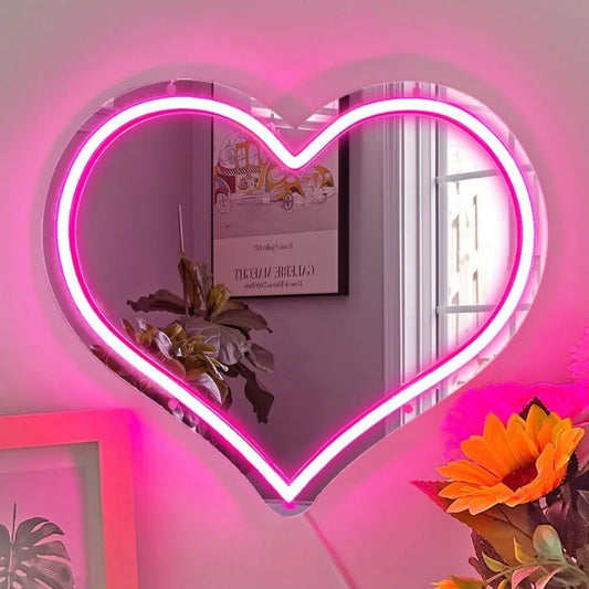 ✨LED Neon Heart Mirror✨
