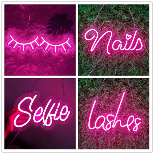 ✨Pink Neon Beauty LED Sign✨