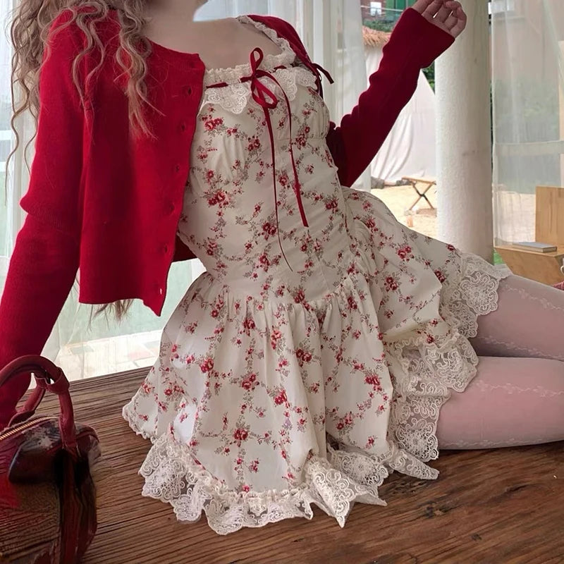 ✨ Cardigan Floral Dress Set ✨