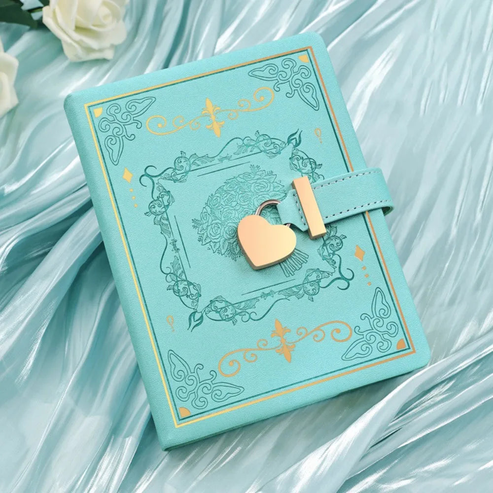✨Heart Lock PU Leather Journal✨