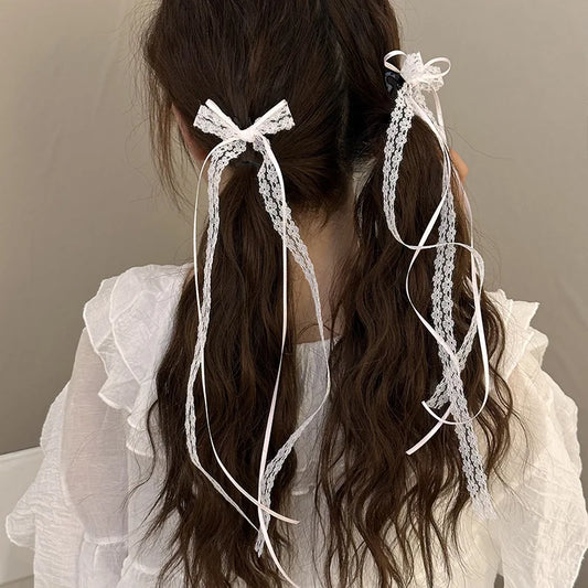 Lace Bow Hairpin