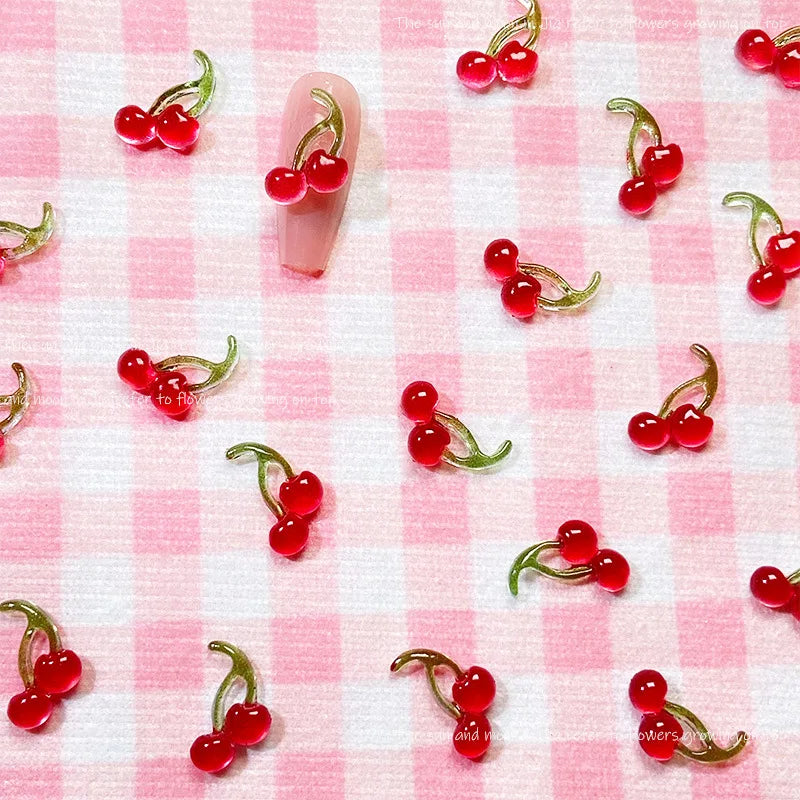 ✨3D Cherry Nail Charms (20 Piece Set)✨
