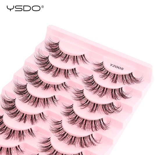 10 Pairs Wispy Strip Eyelashes
