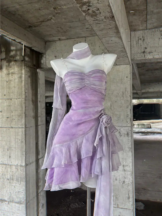 ✨ Lavender Ruffle Dream Dress ✨