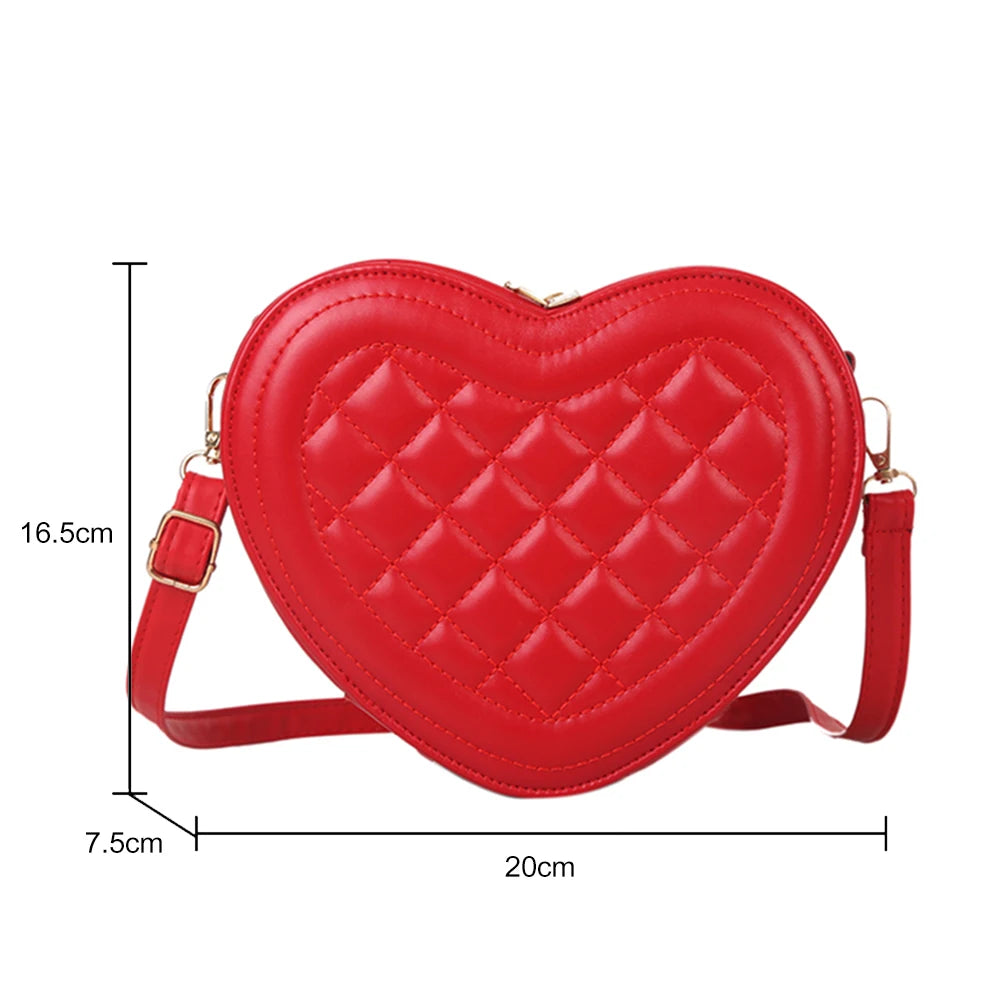 ✨Red Quilted Heart Shoulder Bag✨