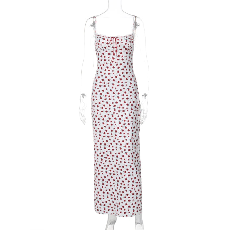 ✨ Romantic Ribbon Rose Knit Maxi Dress ✨