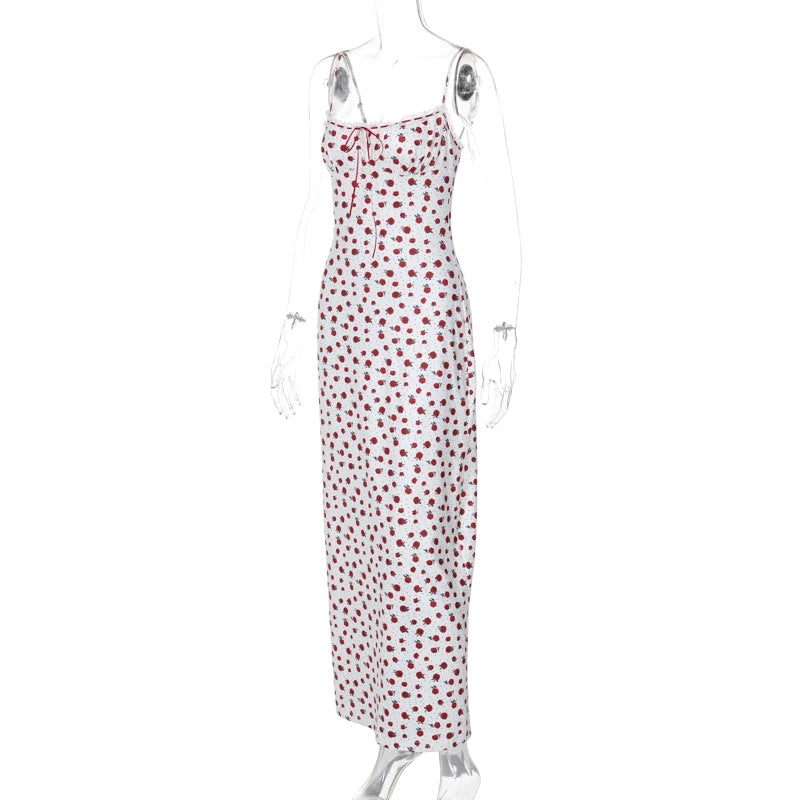 ✨ Romantic Ribbon Rose Knit Maxi Dress ✨
