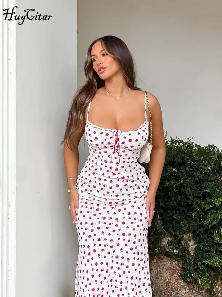 ✨ Romantic Ribbon Rose Knit Maxi Dress ✨